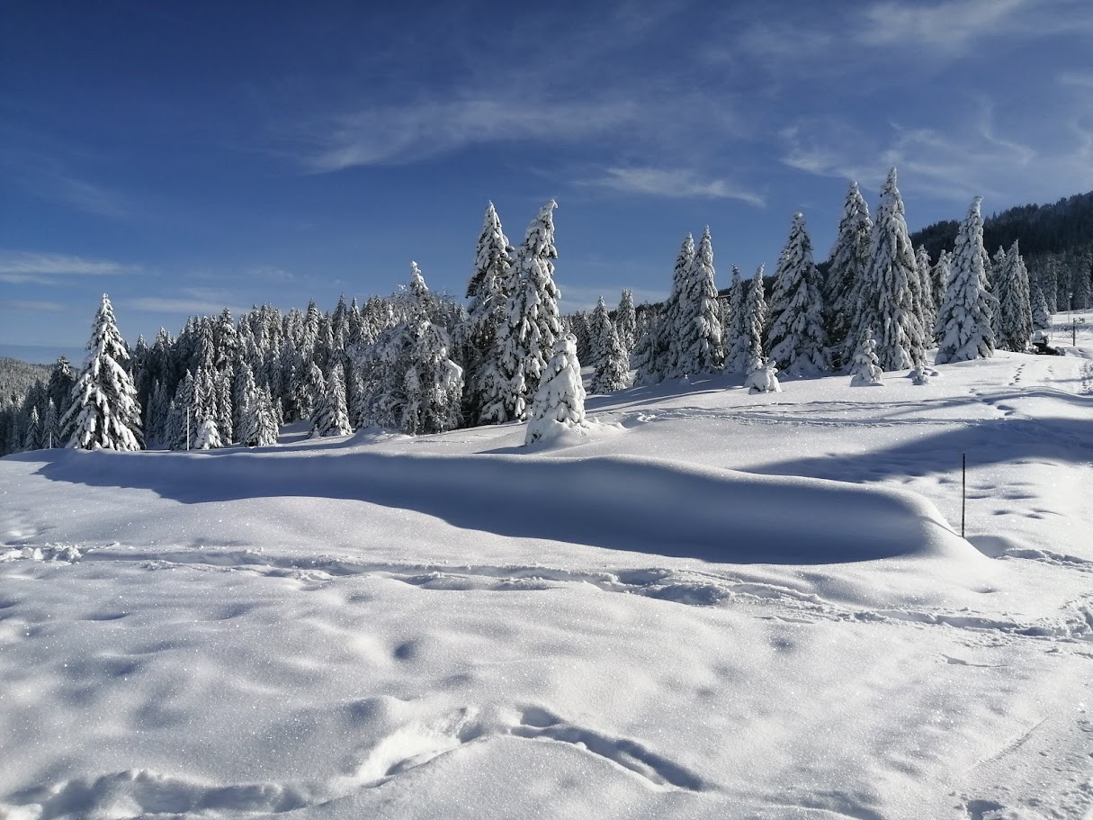 photo d'un soleil vu de la montagne